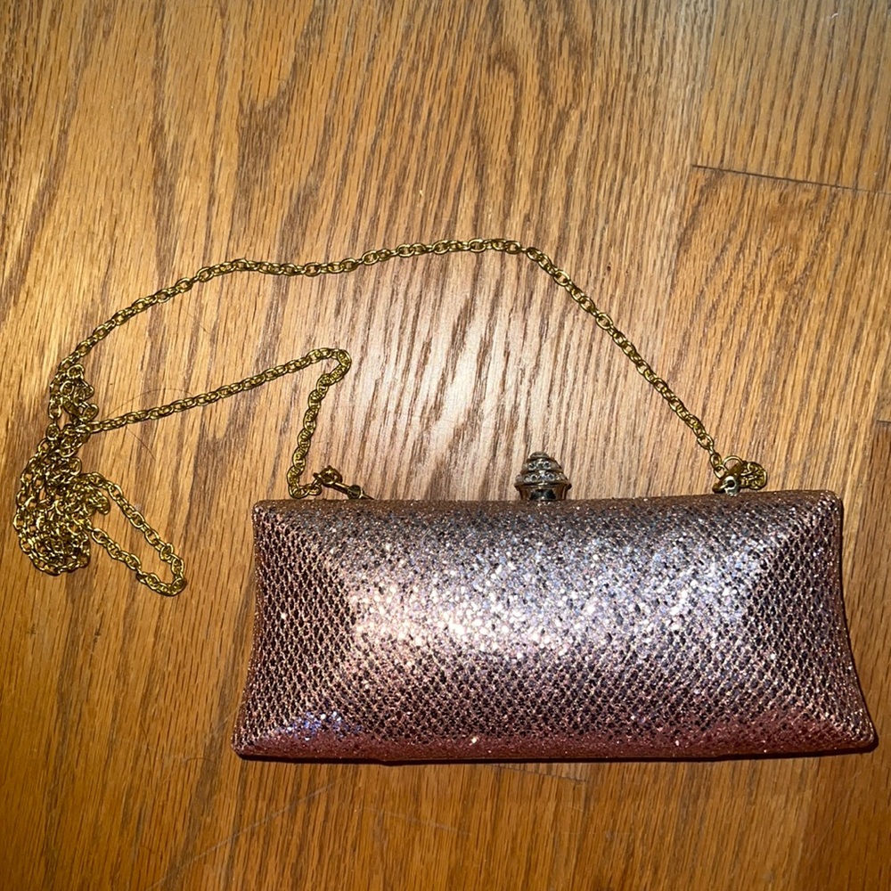 Pink sparkle bag